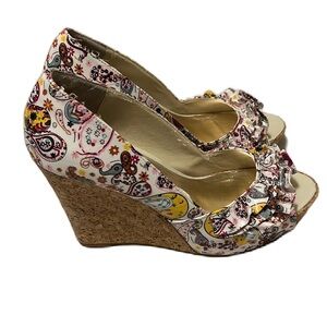 Women’s STEVE MADDEN, Open Toe, Wedges, Multi Colors, Size 6.5